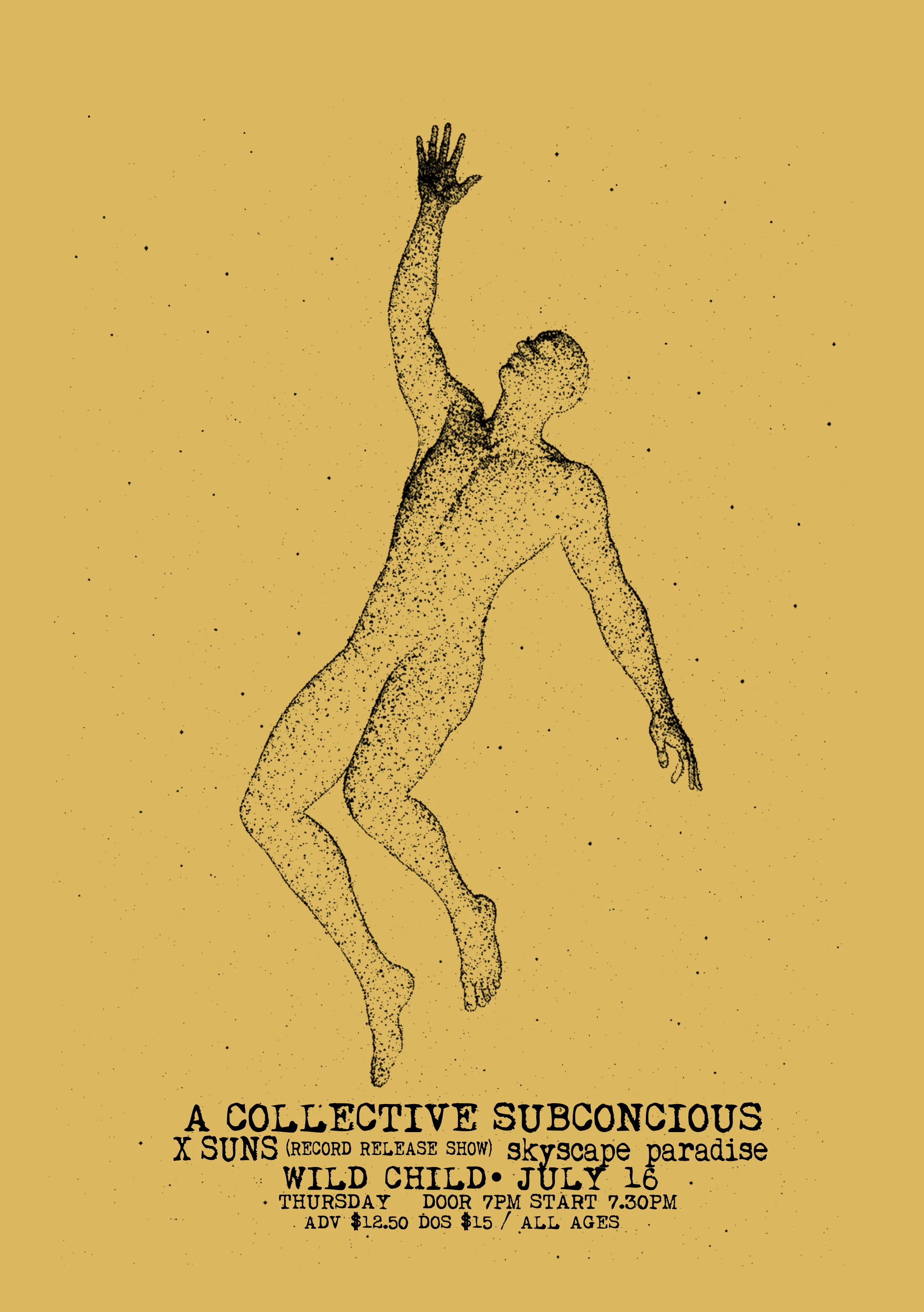 X Suns + A Collective Subconscious + Skyscape Paradise poster