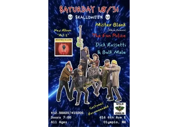 SKALLOWEEN PARTY + Mister Blank + The Fun Police + Dick Rosetti + Bulk Male poster