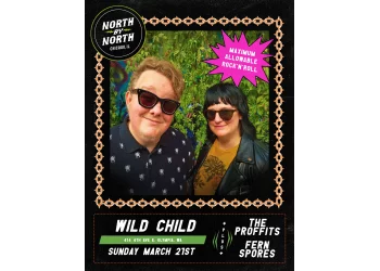 The Proffits + North by North (CHI) + Fern Spores poster
